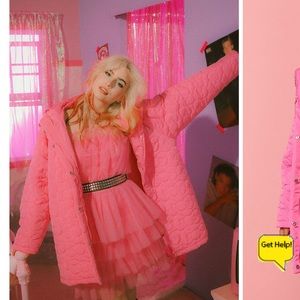 Hello kitty forever 21 pink puffer jacket NwT